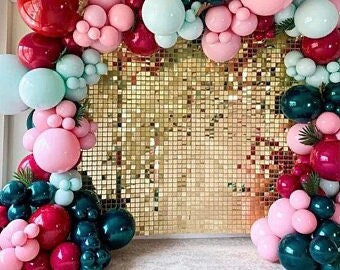 Gold Sequin Shimmer Wall