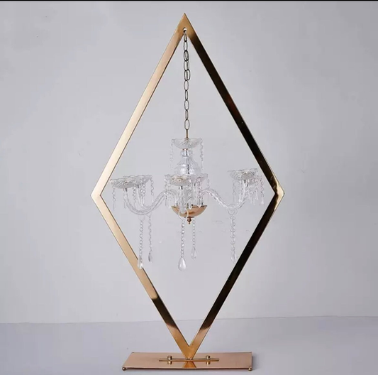 Opulent Diamond Metal Candelabra