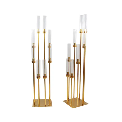 Gold 10-Arm Candelabra