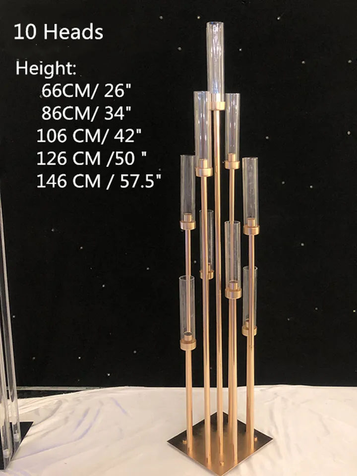 Gold 10-Arm Candelabra