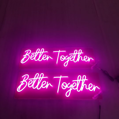 Neon 'Better Together' Sign