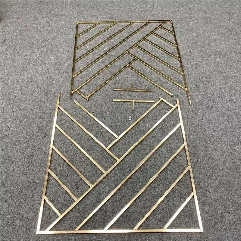 Gold Metal Chrome Backdrop Stand