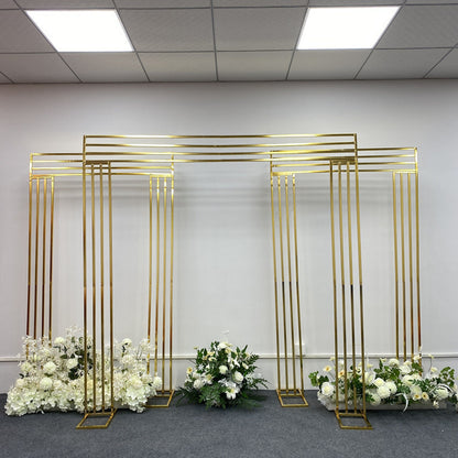 Elegant Wedding Event Party Golden Arches 3 Set for Backdrops